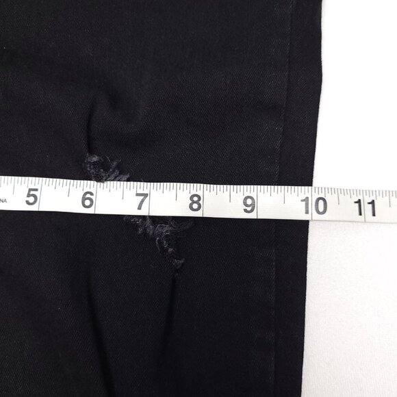 NWT Old Navy Womens High Rise Distressed Jeans Size 8 Black Dark Wash - Picture 5 of 13